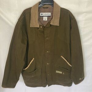 VTG Columbia River Lodge Mens XL Heavy Canvas Barn Chore Hunting Field Jacket